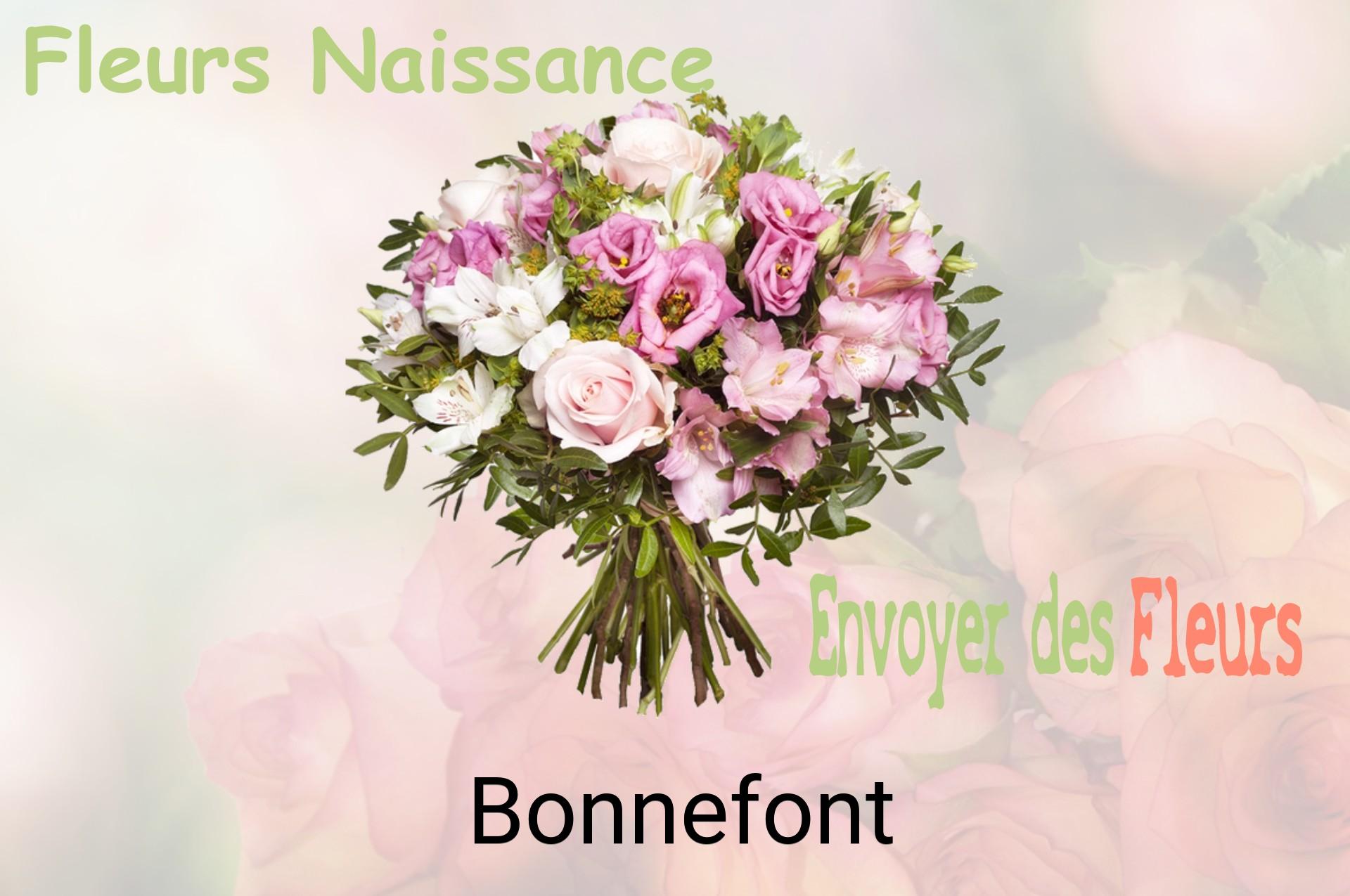 Bouquet de fleurs de naissance livré à Bonnefont